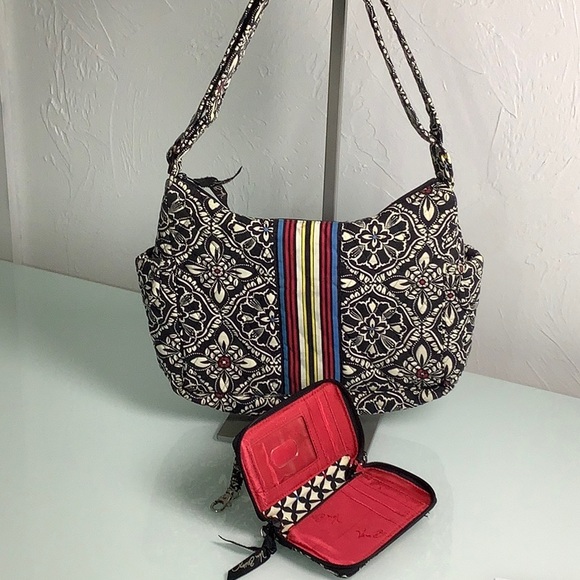 Vera Bradley Barcelona Olivia crossbody / shoulder bag with matching wallet - Picture 13 of 16